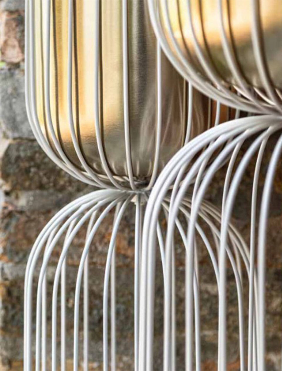 Set alzate in metallo alte - Sconto per Fioristi e Aziende - x 3 H 76/63/49 bicolor