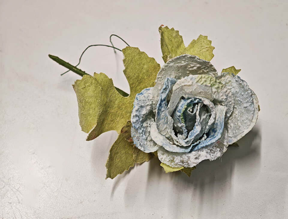 Rose in organza singola - Sconto per Fioristi e Aziende - Artificiali