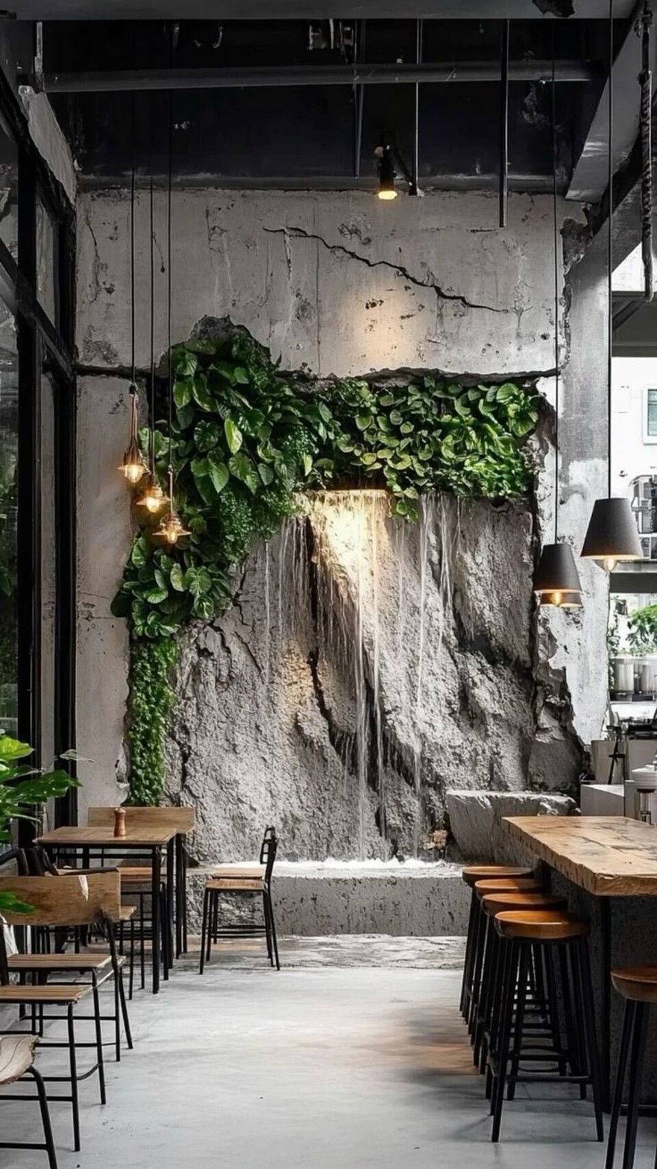 Giardino Verticale Preservato con Cascata - Sconto per Rivenditori e Aziende Fiorissima - Per interno