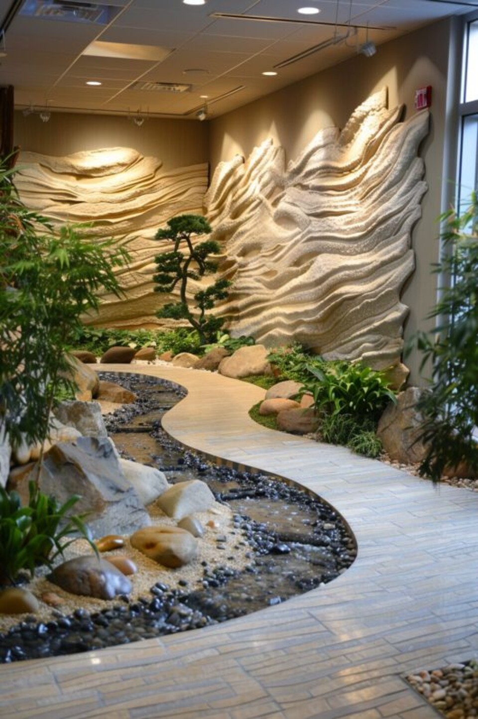 Giardino Verticale su Parete Rocciosa - Sconto per Fioristi e Aziende - con Muschi e Vegetali Preservati