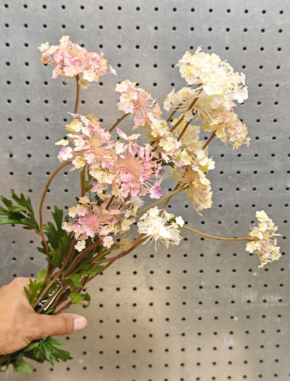 Queen Anne's Lace x 3  H 84 - Sconti per Fioristi e Aziende . - In poliester