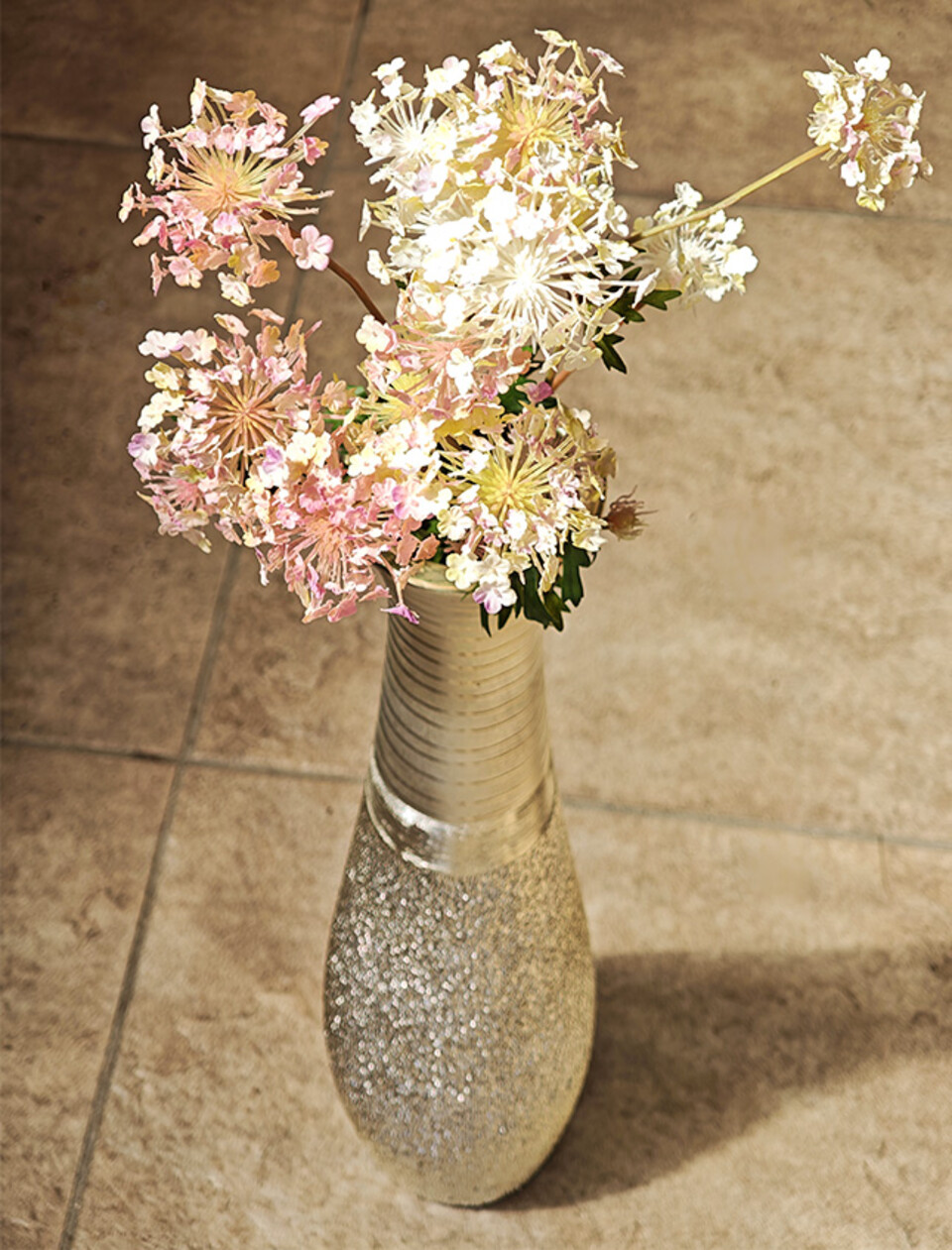 Queen Anne's Lace x 3  H 84 - Sconti per Fioristi e Aziende . - In poliester