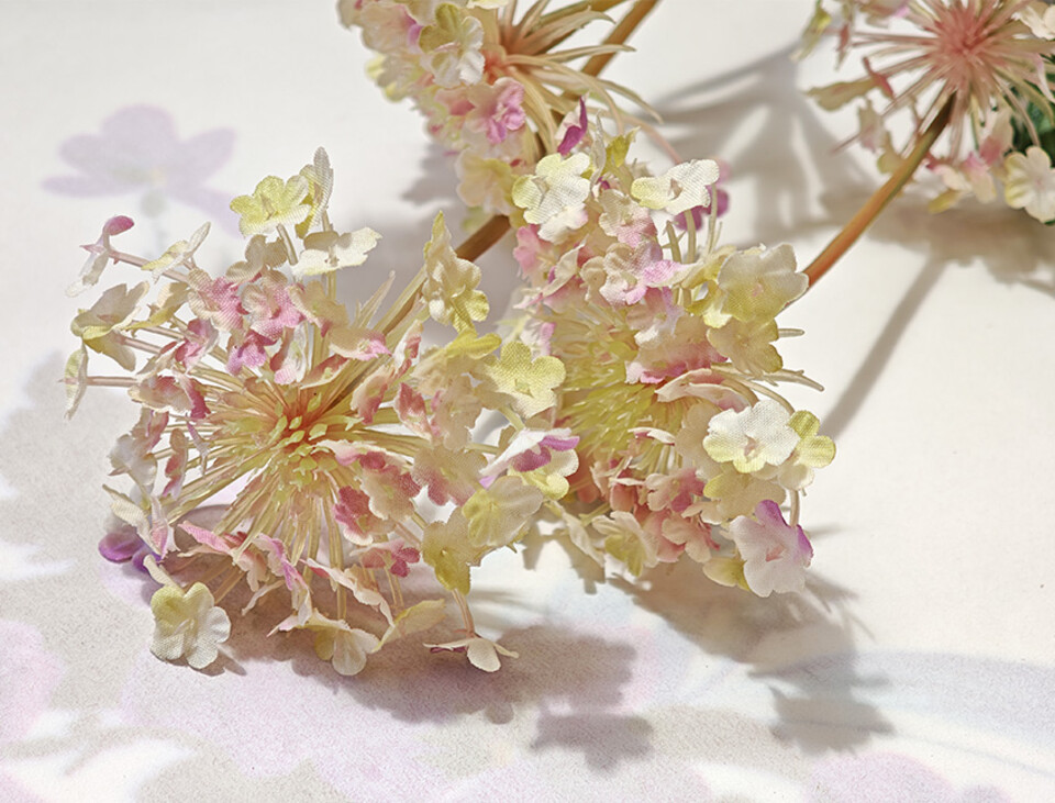 Queen Anne's Lace x 3  H 84 - Sconti per Fioristi e Aziende . - In poliester