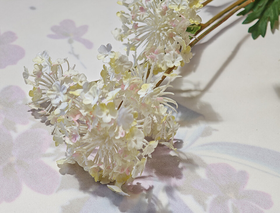 Queen Anne's Lace x 3  H 84 - Sconti per Fioristi e Aziende . - In poliester