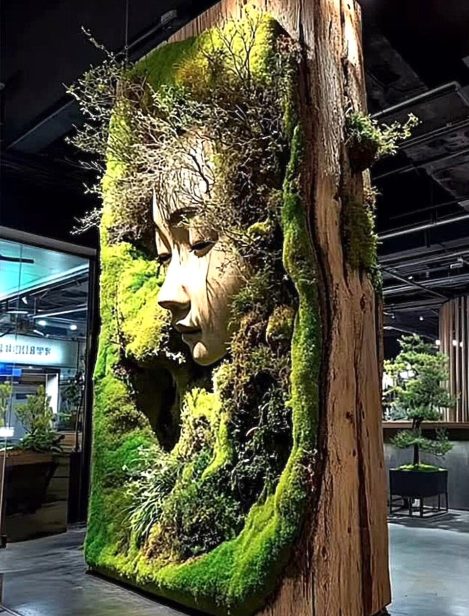Giardino Verticale su Parete Rocciosa - Sconto per Fioristi e Aziende - con Muschi e Vegetali Preservati