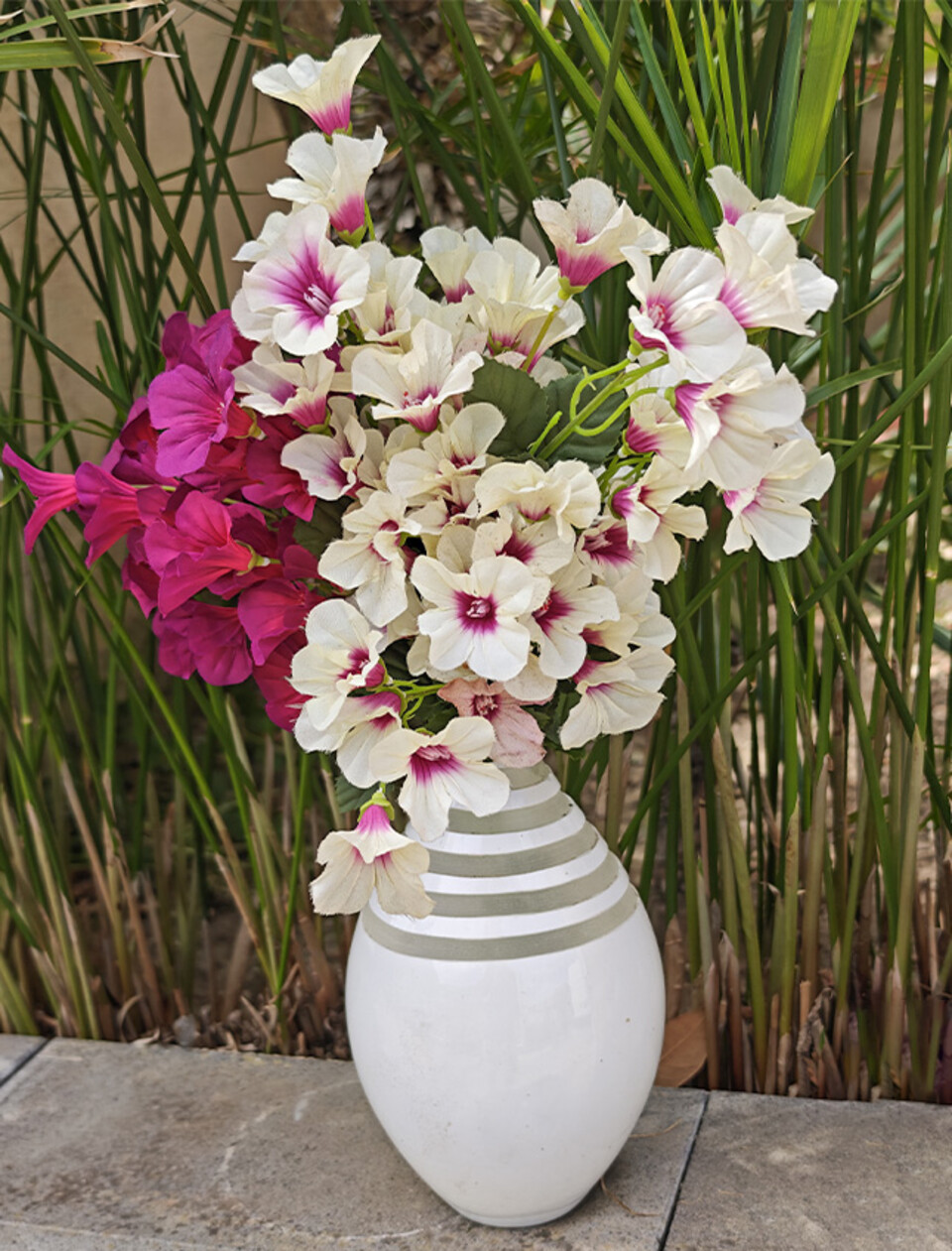 Petunia artificiale x 5 - Sconto per Fioristi e Aziende - in diversi colori