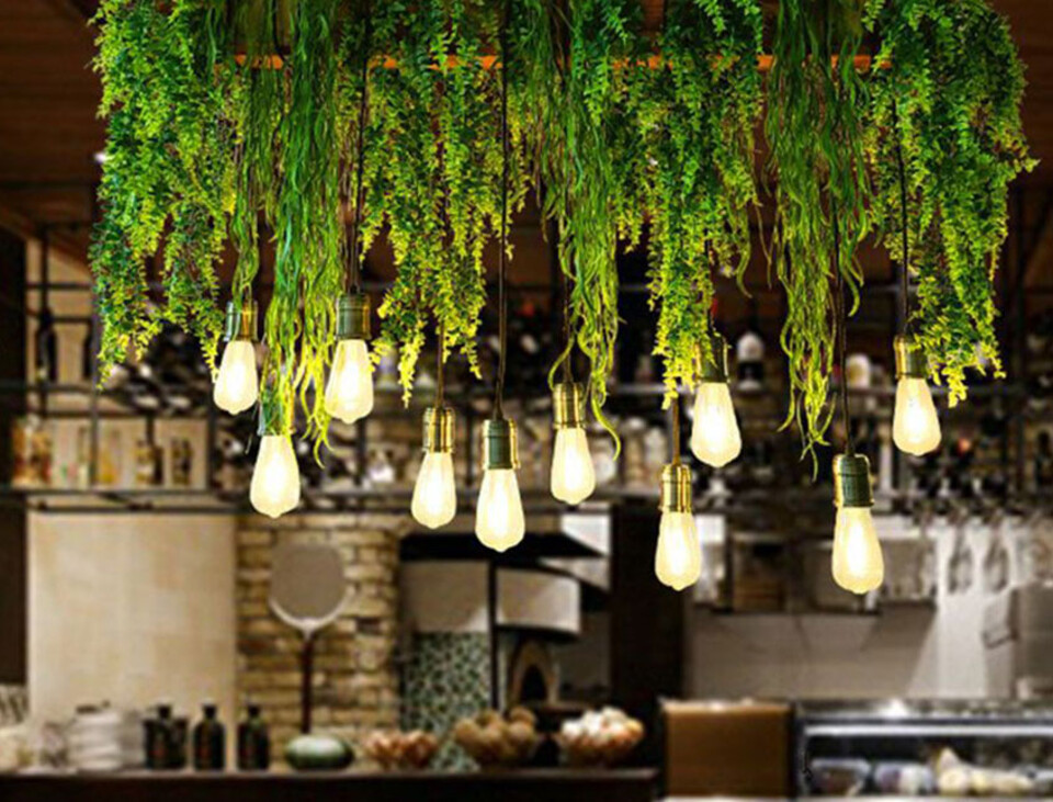 Soffitto con Vegetali Verdi Pendentii - Sconto per Fioristi e Aziende - Per esterno ed interno