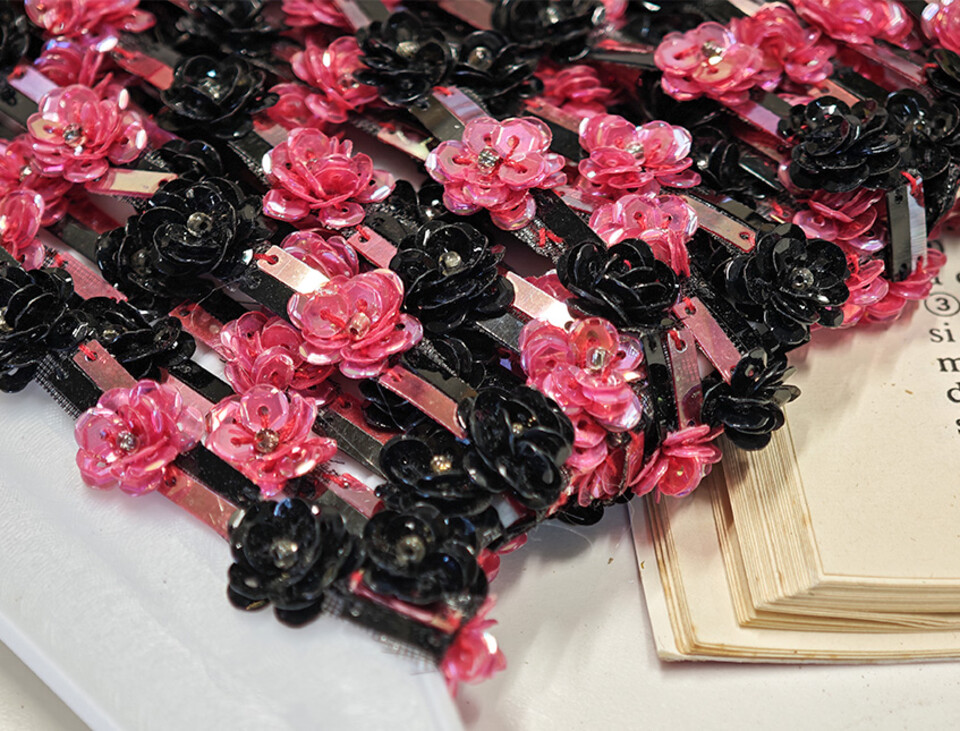 Frangia blossom fiori PVC - Sconto per Fioristi e Aziende - Vendita al Metro