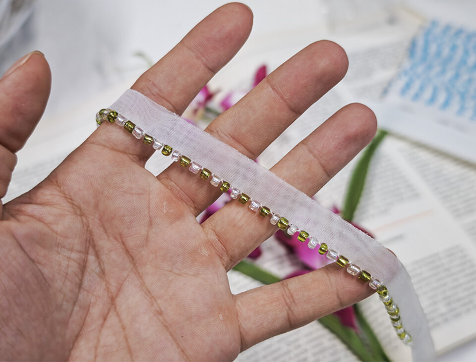 Passamaneria microperle PVC  - Sconto per Fioristi e Aziende - Venduta al metro