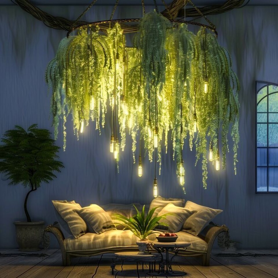 Soffitto con Vegetali Verdi Pendentii - Sconto per Fioristi e Aziende - Per esterno ed interno