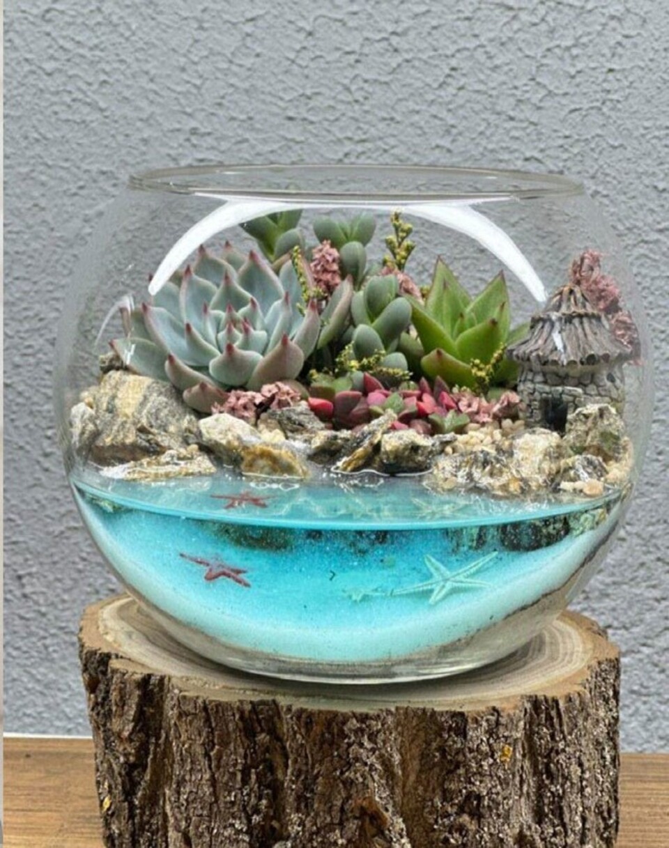 Sfera in vetro dm. 25 con foro - Sconti per Fioristi e Aziende