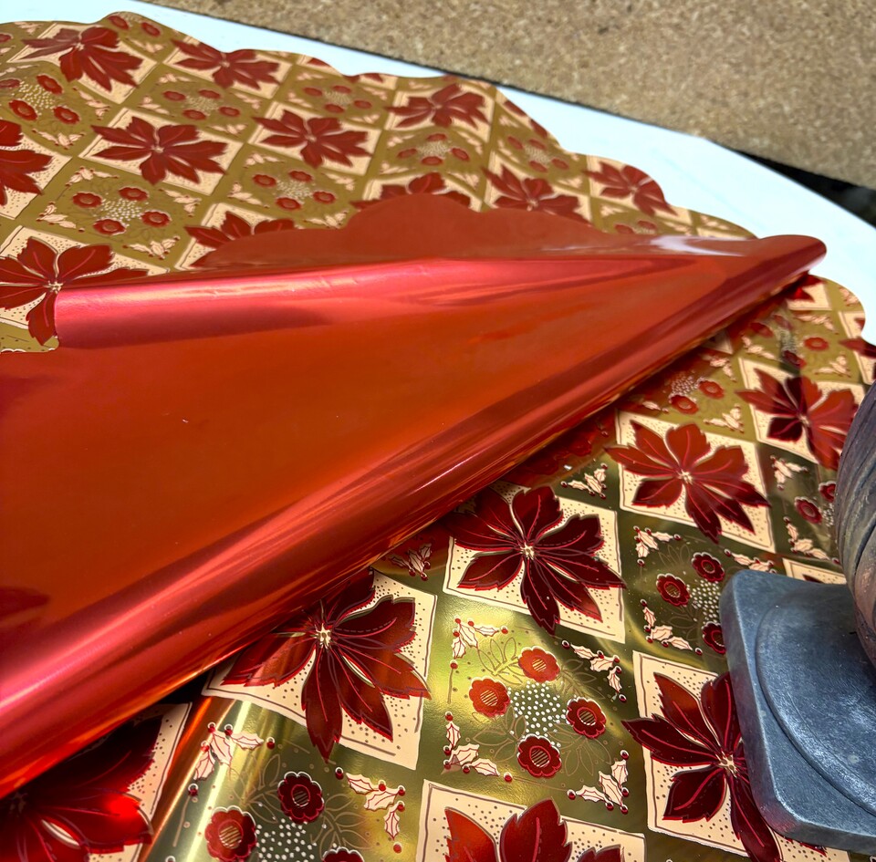 Sottovaso Smerlato Stelline - Sconti per Fioristi e Aziende Conf. x 50 dm.65 Base Rosso