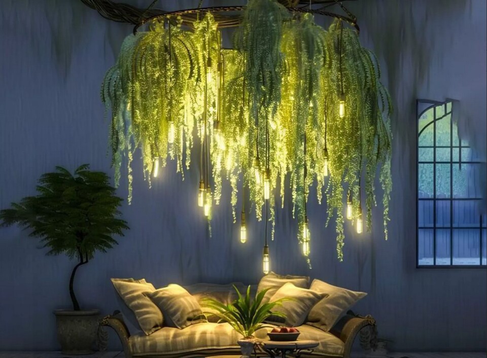 Soffitto con Vegetali Verdi Pendentii - Sconto per Fioristi e Aziende - Per esterno ed interno