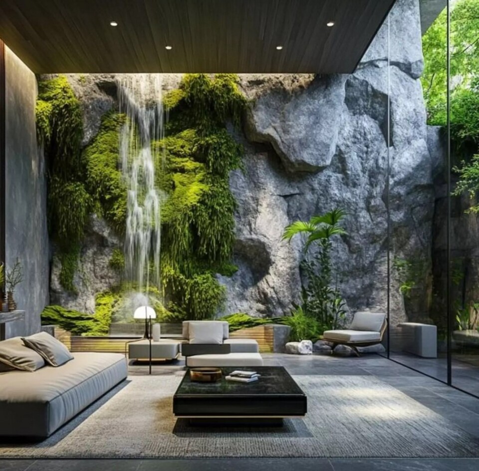 Giardino Verticale Preservato con Cascata - Sconto per Rivenditori e Aziende Fiorissima - Per interno