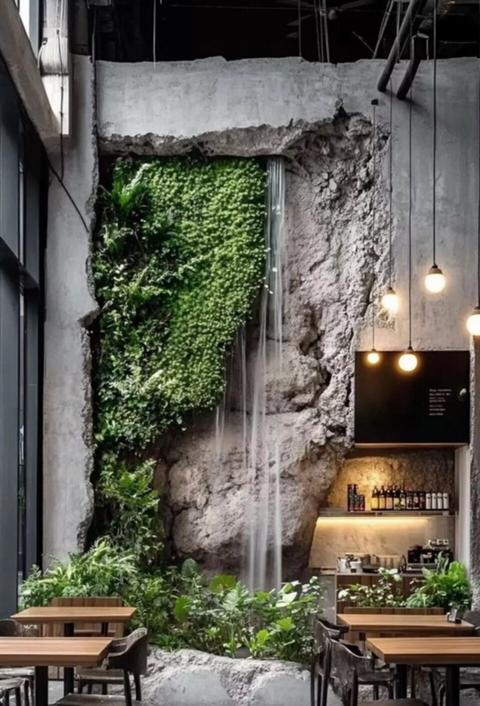 Giardino Verticale Preservato con Cascata - Sconto per Rivenditori e Aziende Fiorissima - Per interno