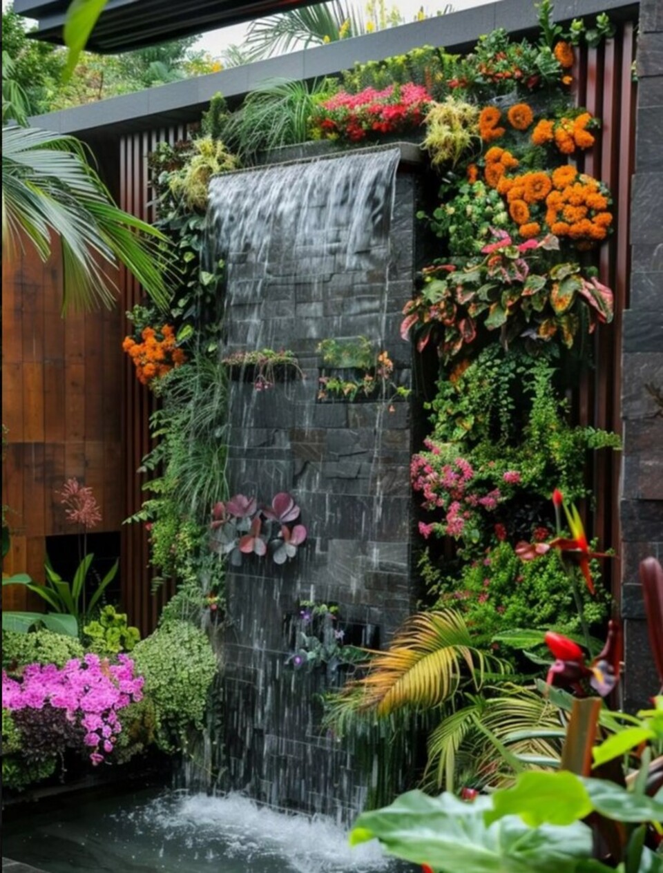 Giardino Verticale Preservato con Cascata - Sconto per Rivenditori e Aziende Fiorissima - Per interno