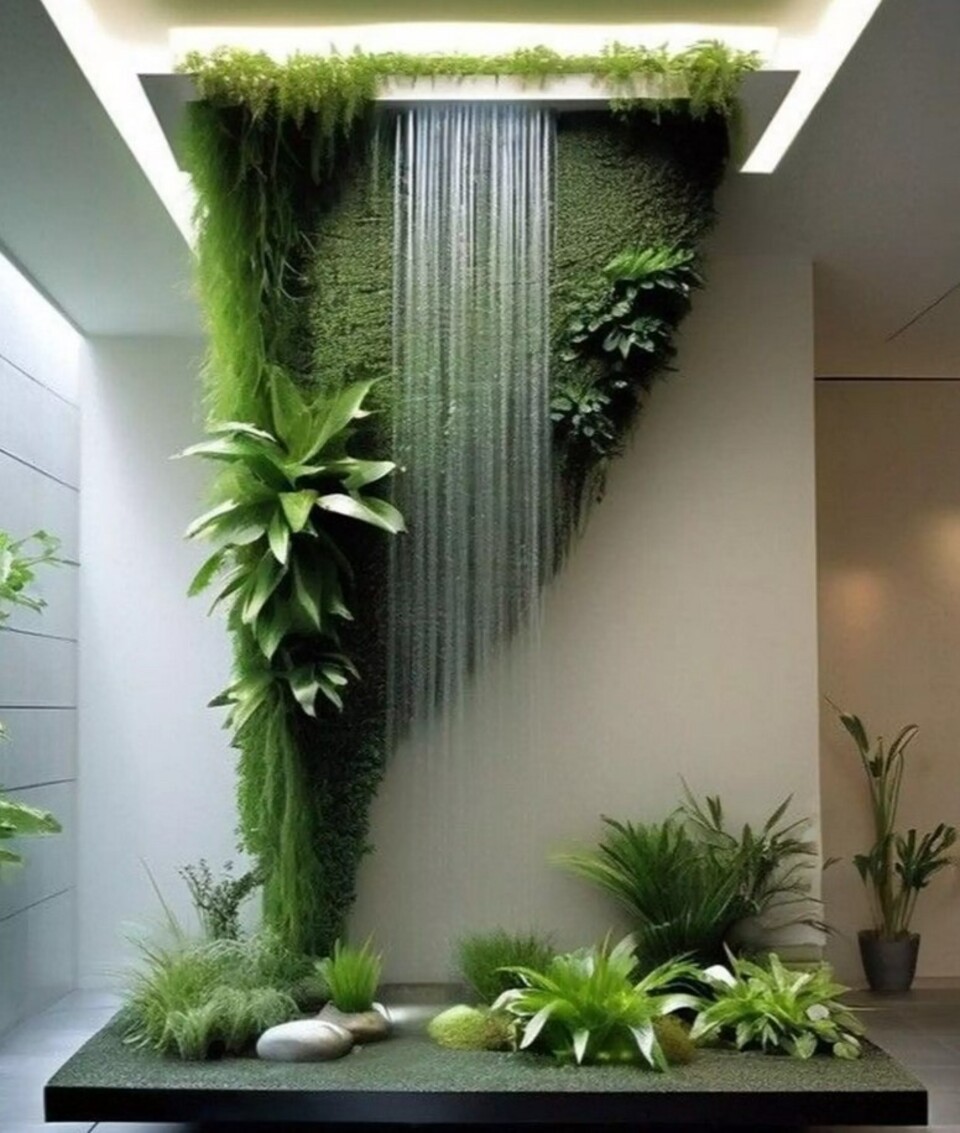 Giardino Verticale Preservato con Cascata - Sconto per Rivenditori e Aziende Fiorissima - Per interno