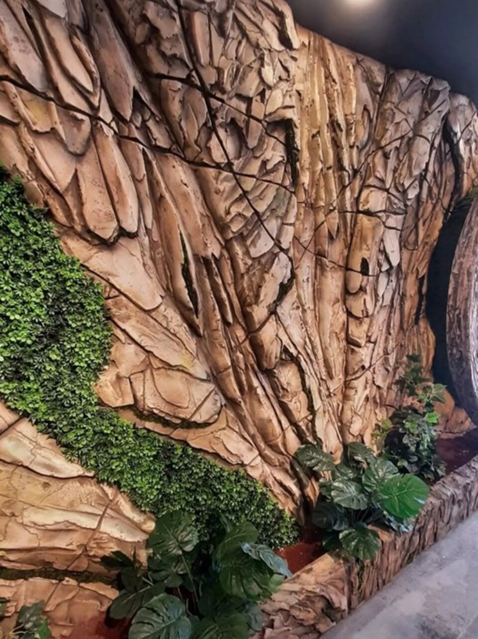 Giardino Verticale su Parete Rocciosa - Sconto per Fioristi e Aziende - con Muschi e Vegetali Preservati