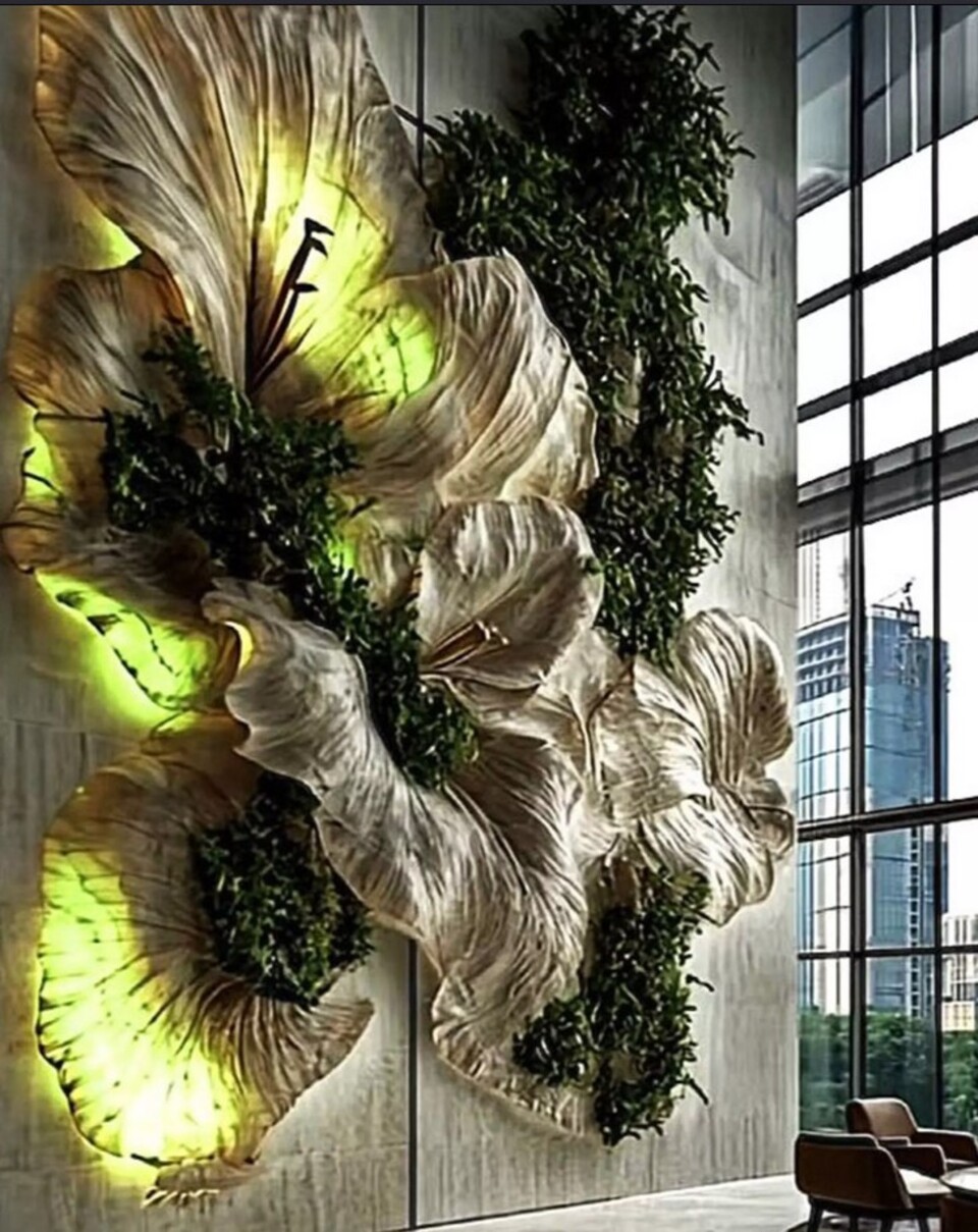 Giardino Verticale su Parete Rocciosa - Sconto per Fioristi e Aziende - con Muschi e Vegetali Preservati