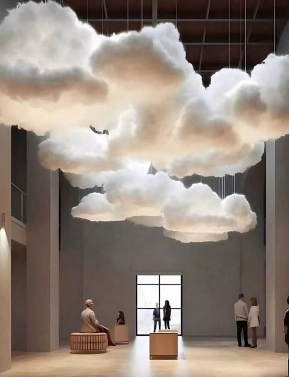 Nuvole Artificiali Sospese con Pioggia - Sconto per Fioristi e Aziende - Con o senza effetto pioggia