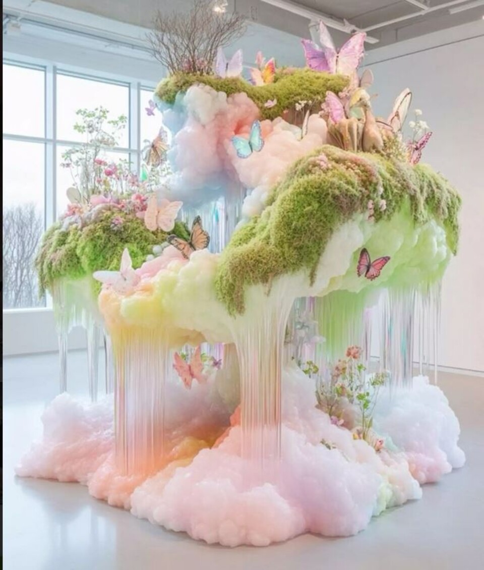 Nuvole Artificiali Sospese con Pioggia - Sconto per Fioristi e Aziende - Con o senza effetto pioggia