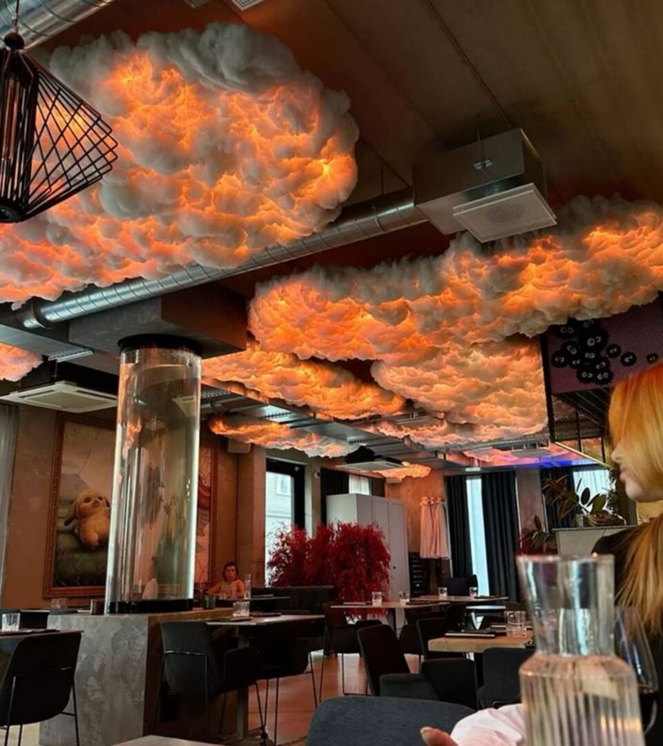 Nuvole Artificiali Sospese con Pioggia - Sconto per Fioristi e Aziende - Con o senza effetto pioggia