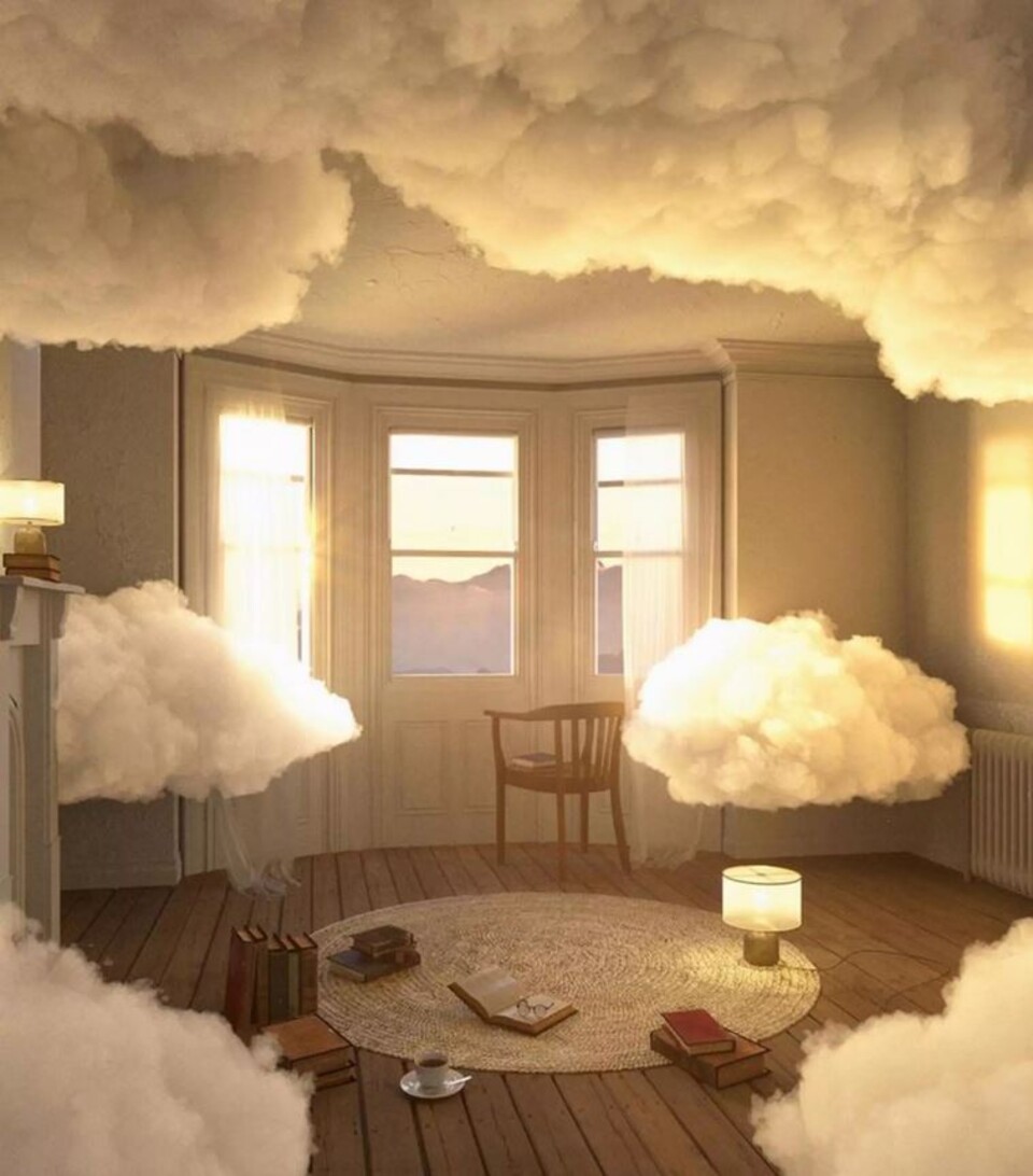 Nuvole Artificiali Sospese con Pioggia - Sconto per Fioristi e Aziende - Con o senza effetto pioggia