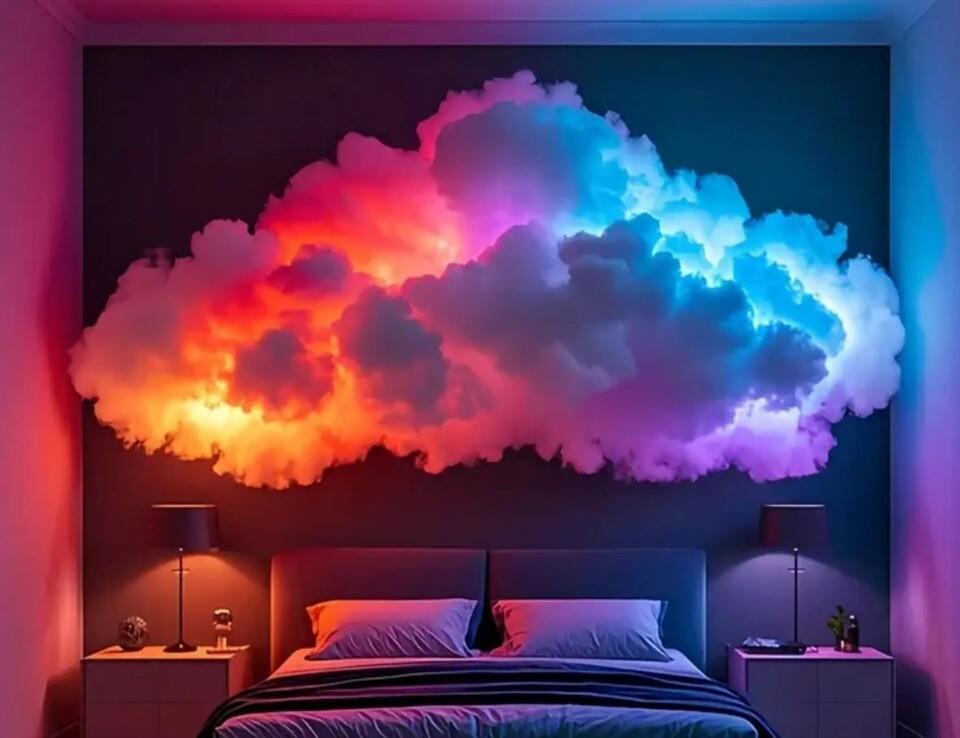 Nuvole Artificiali Sospese con Pioggia - Sconto per Fioristi e Aziende - Con o senza effetto pioggia