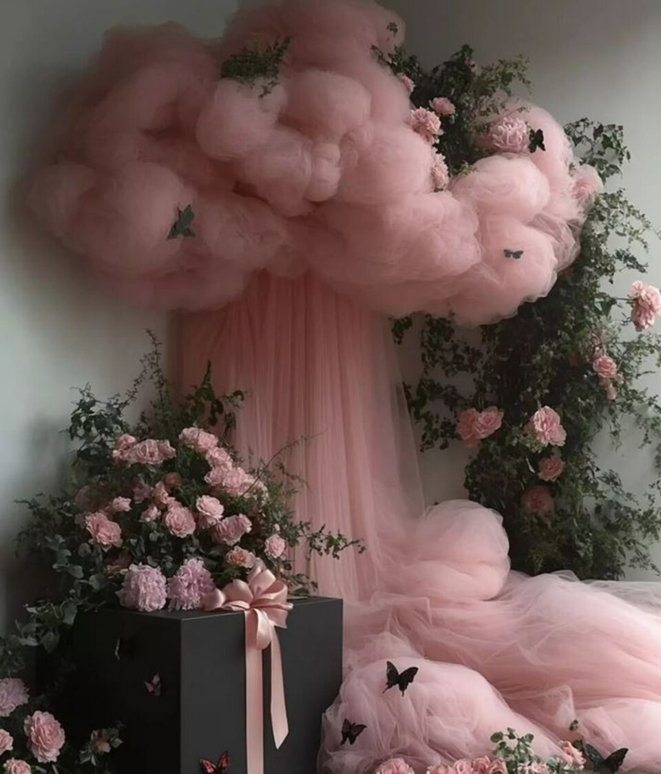 Nuvole Artificiali Sospese con Pioggia - Sconto per Fioristi e Aziende - Con o senza effetto pioggia