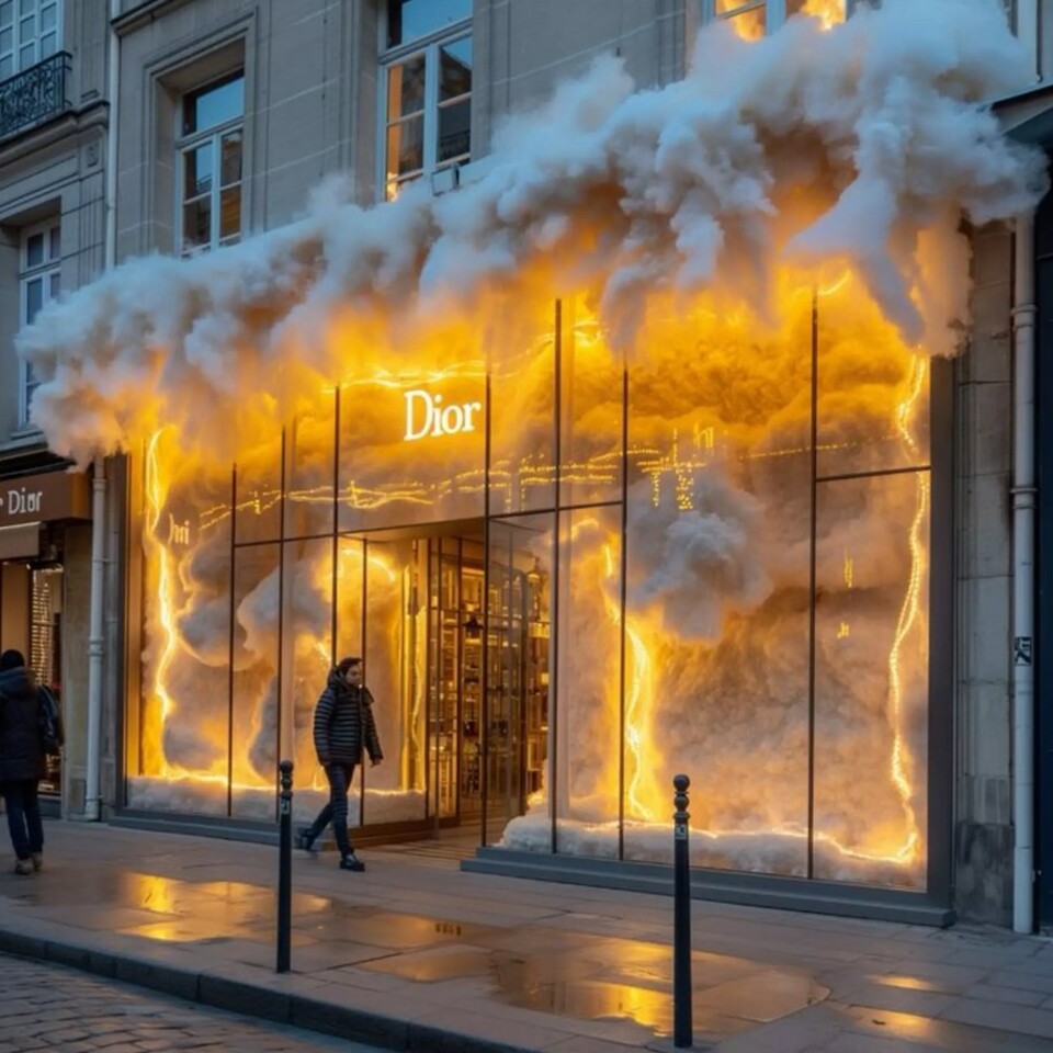 Nuvole Artificiali Sospese con Pioggia - Sconto per Fioristi e Aziende - Con o senza effetto pioggia