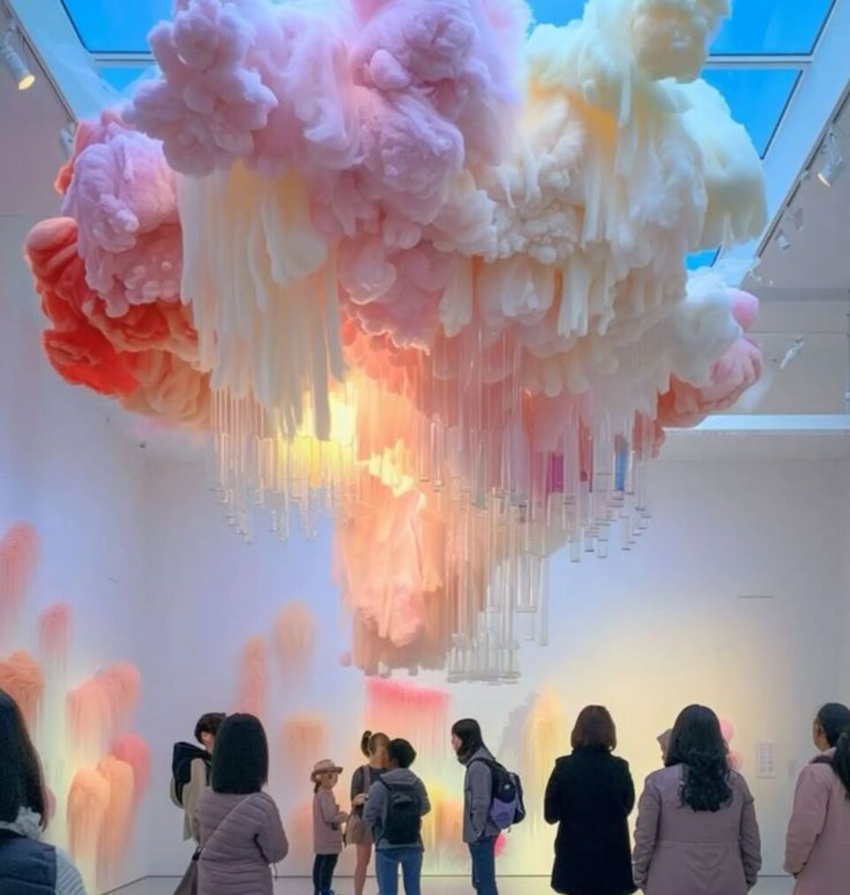 Nuvole Artificiali Sospese con Pioggia - Sconto per Fioristi e Aziende - Con o senza effetto pioggia