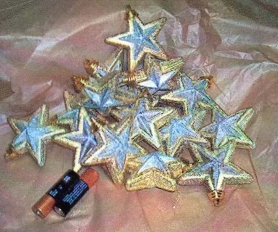 Stelline x 16 Argento  cm. 5  - Sconti per Fioristi e Aziende - bordi oro