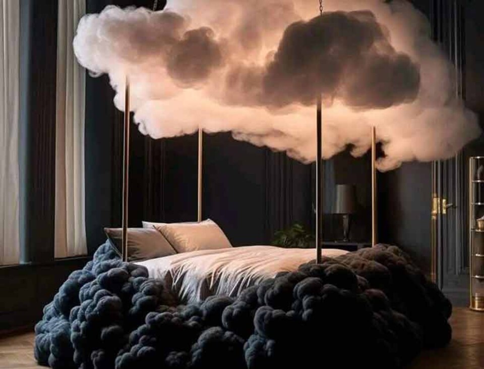 Nuvole Artificiali Sospese con Pioggia - Sconto per Fioristi e Aziende - Con o senza effetto pioggia