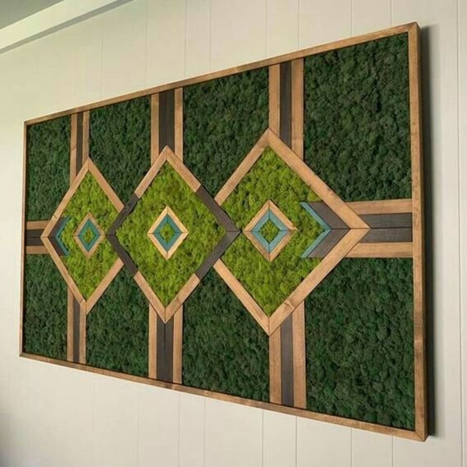 Parete Moss Stabilizzata Wall Moss  - Sconti per Fioristi e Aziende - a metro quadrato