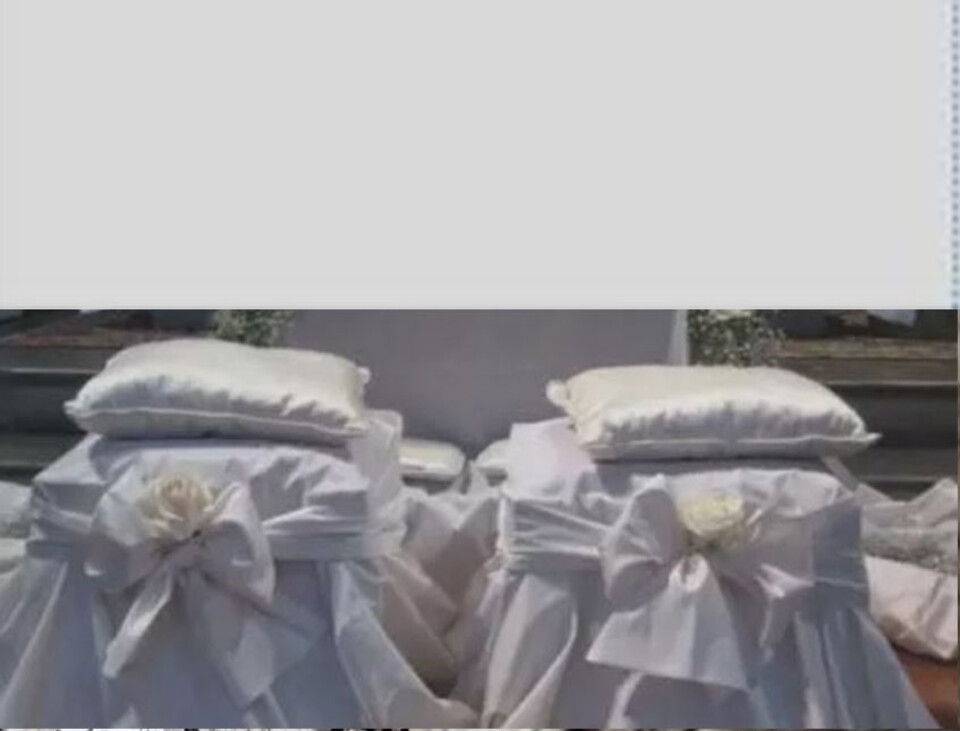 Complementi per Copri Inginocchiatoio  - in Velluto Bianco . - Sconti per Fioristi e Wedding