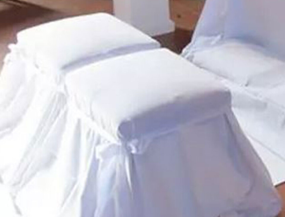 Complementi per Copri Inginocchiatoio  - in Velluto Bianco . - Sconti per Fioristi e Wedding