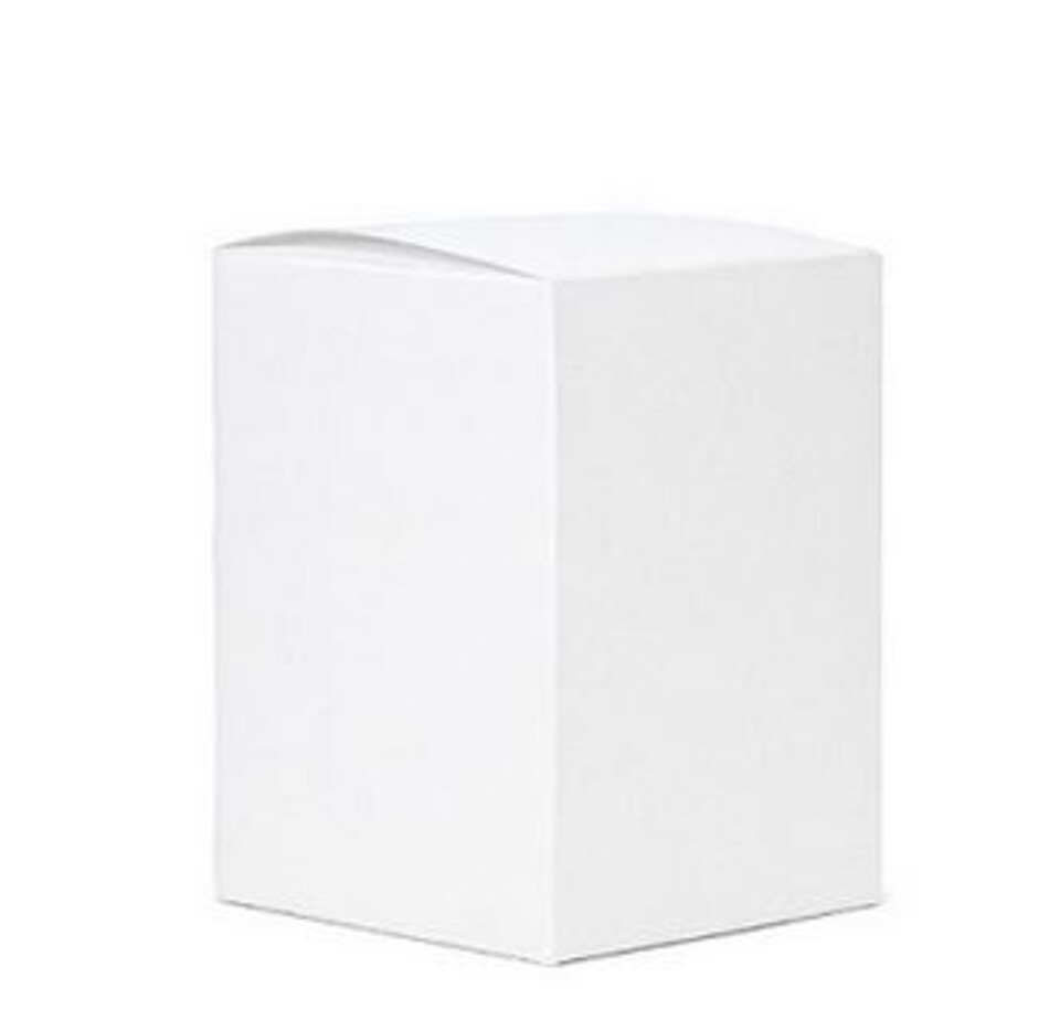 Scatola per bomboniera H 11 cm. 8 x 8  - Sconti per Fioristi e Aziende -  lino bianco pieghevole