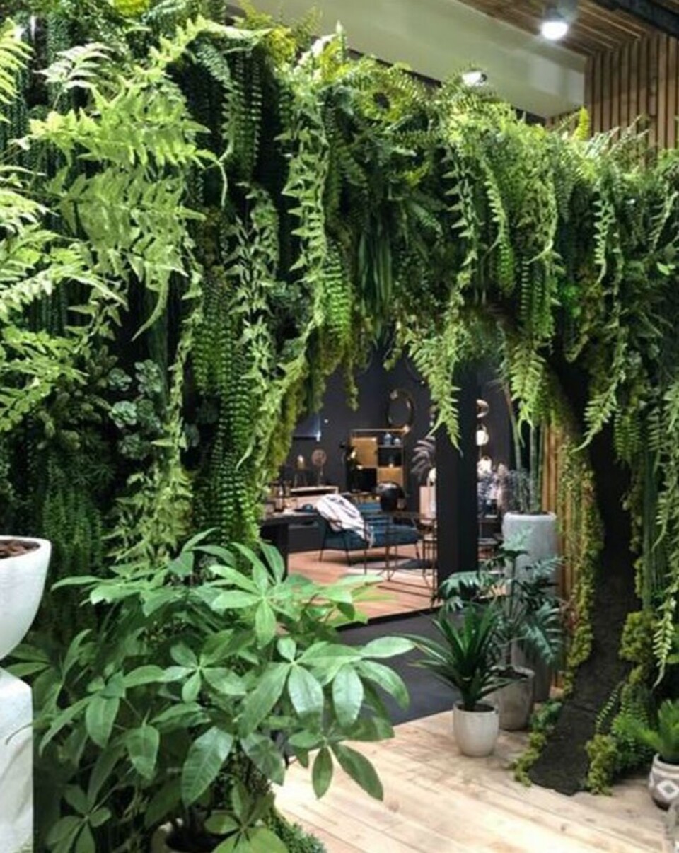 Soffitto con Vegetali Verdi Pendenti - Sconto per Fioristi e Aziende - Per esterno ed interno