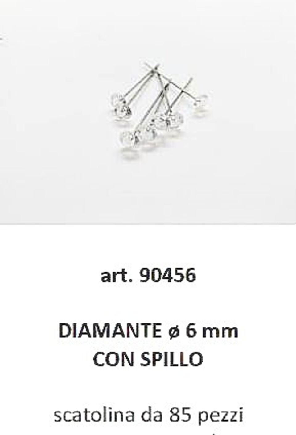 Diamante Sintetico su Spillo - Sconti per Fioristi e Aziende - Diamanti mm. 6 - 8 - 10