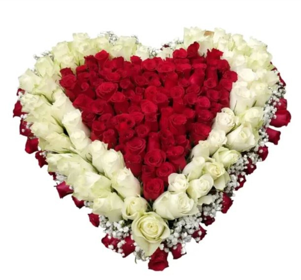 Cuore di spugna cm.30 x 2 Pz  -Articolo tecnico per Fioristi - Ydro con Base in plastica