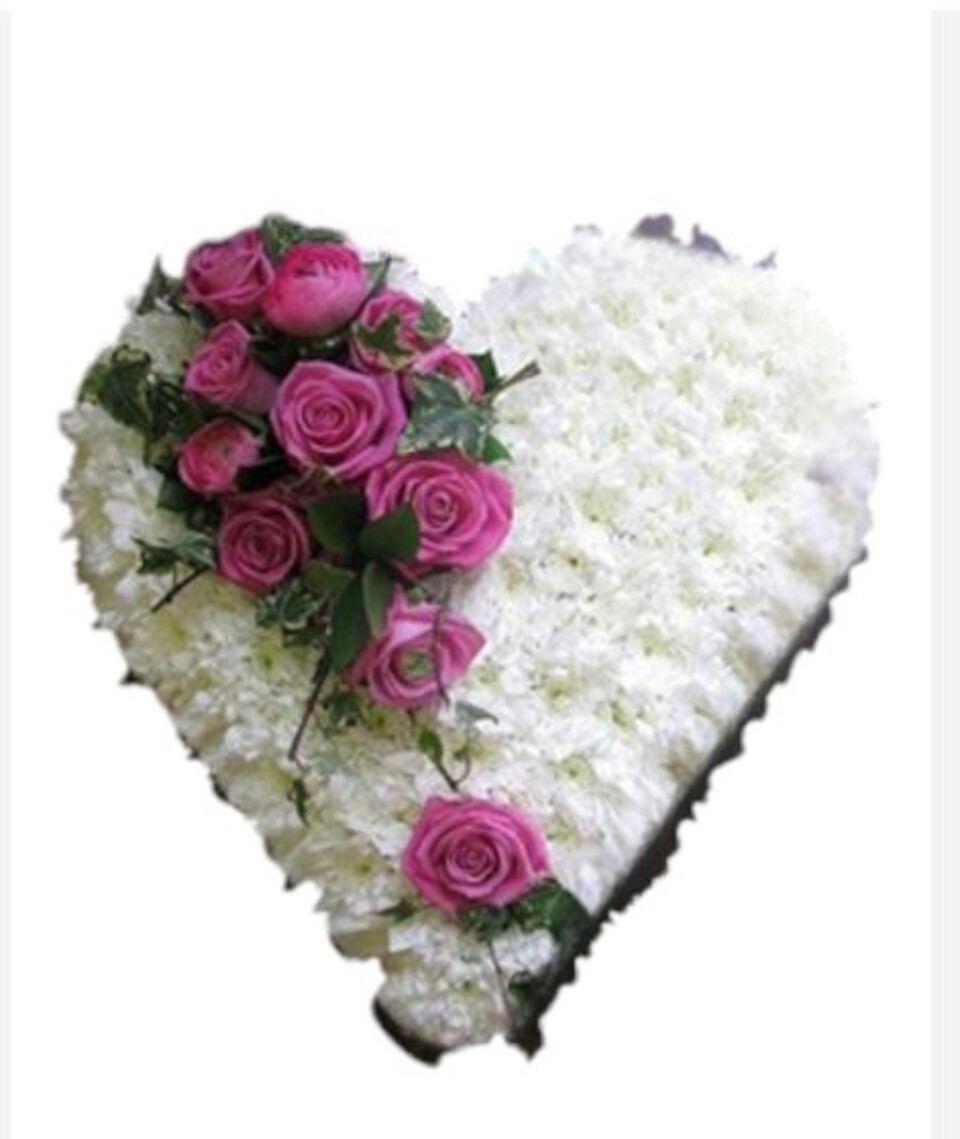 Cuore di spugna cm.30 x 2 Pz  -Articolo tecnico per Fioristi - Ydro con Base in plastica
