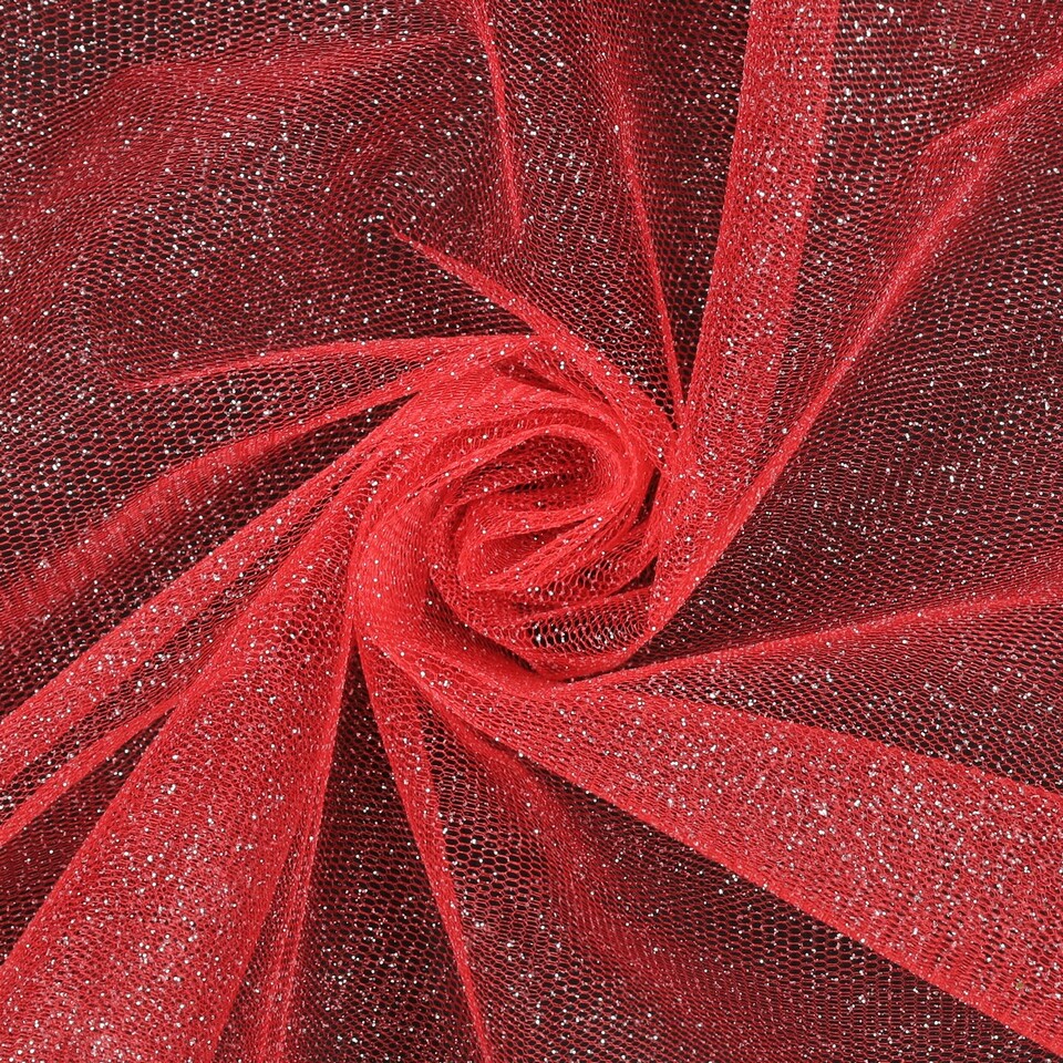 Tulle Blonda Glitterato - Sconti per Fioristi e Aziende - H 280 x 25 mt Prodotto in Italia