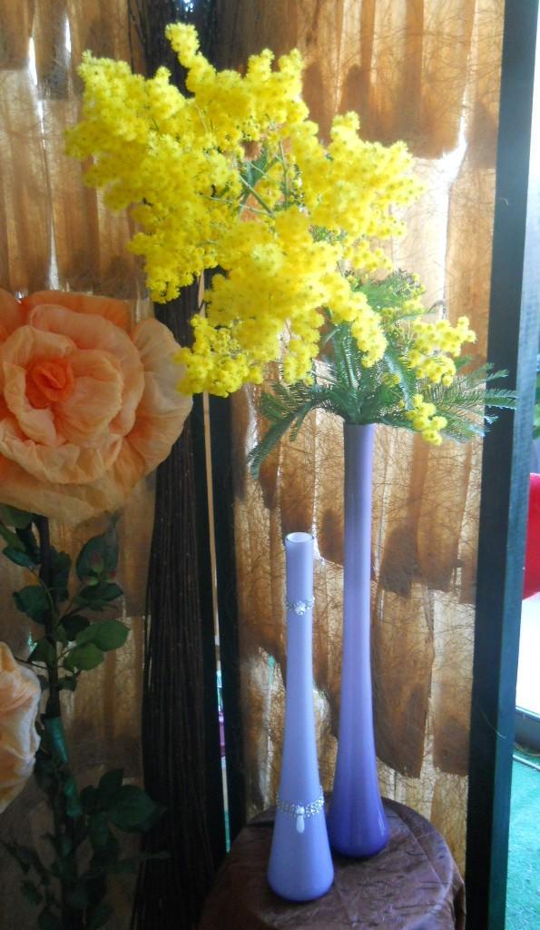 Vaso Monofiore H 40 e H 50  - Sconti per Fioristi e Aziende - Vetro Color Lavanda