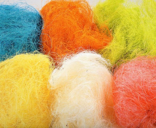 Sisal Naturale Colorato - Sconti per fioristi e Aziende - Busta da gr. 300
