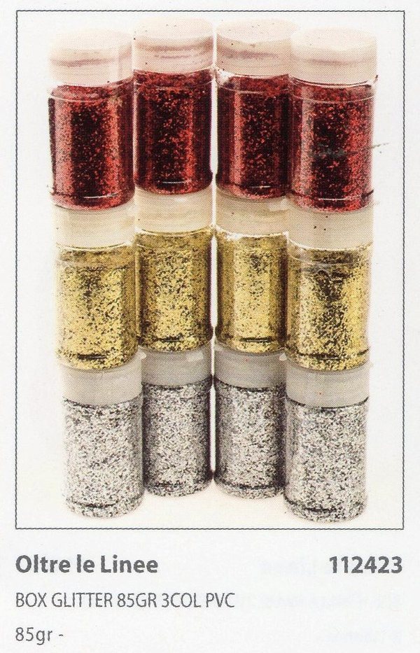 Glitter grane diverse gr.75/85  - Sconti per Fioristi e Aziende - Oro Rosso e Argento