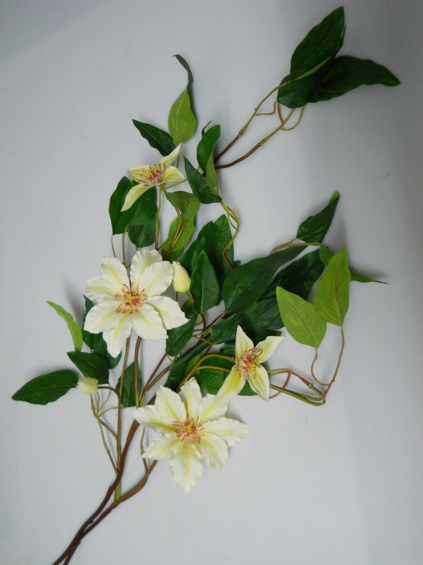 Clematis Fiorita x 3 in poliester - Sconti per Fioristi e Aziende
