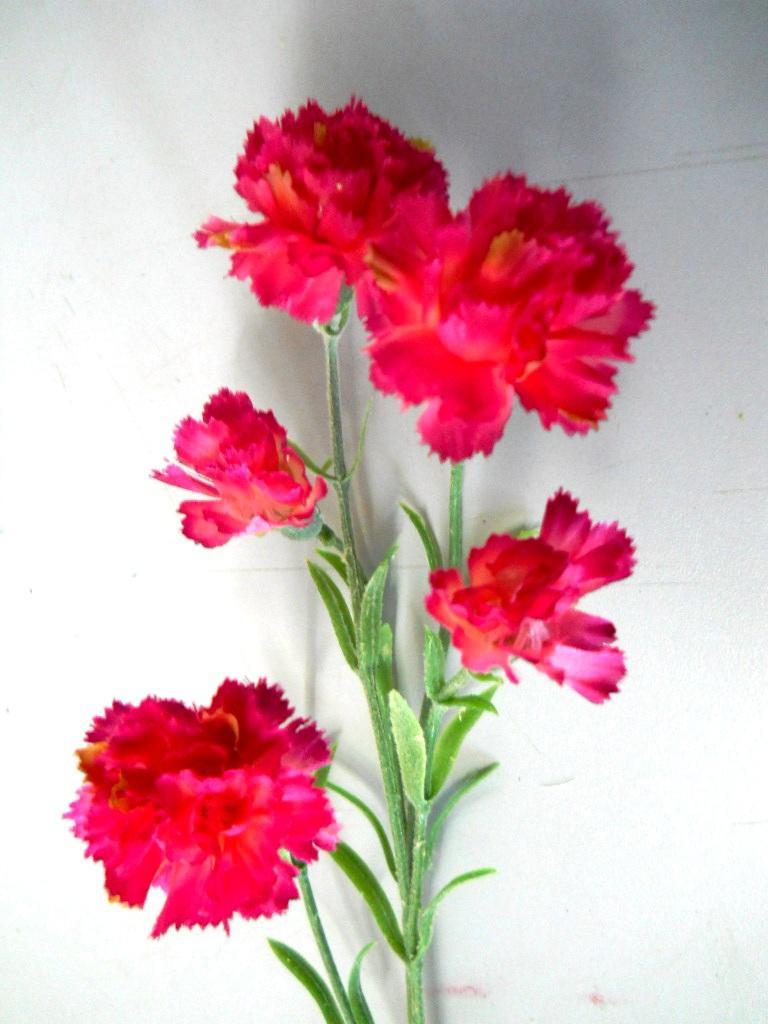 Garofanino Artificiale x 5  in poliester - Sconti per Fioristi e Aziende .