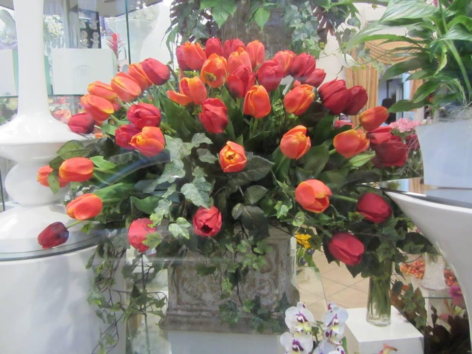 Tulipano Olandese H 47  Artificiale in poliestere - Sconti per Fioristi e Aziende .