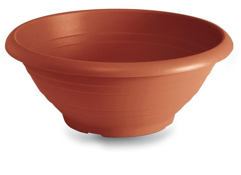 Ciotola campana in plastica color terracotta - Sconti per Fioristi e Aziende