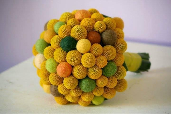 Craspedia Globosa Colorata- Bill Botton Stabilizzato - Sconti per Fioristi e Aziende